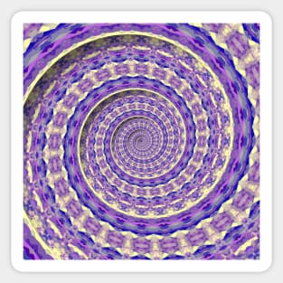 Funky Spiral Mandala Sticker